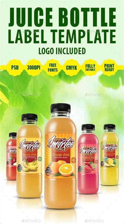 Printable Juice Labels